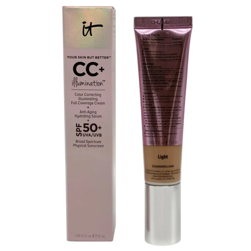 IT Cosmetics CC  Illumination Color Correcting Cream With SPF 50  - Light