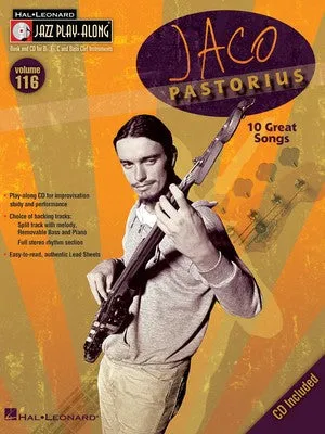 JACO PASTORIUS JAZZ PLAY ALONG BK/CD V116