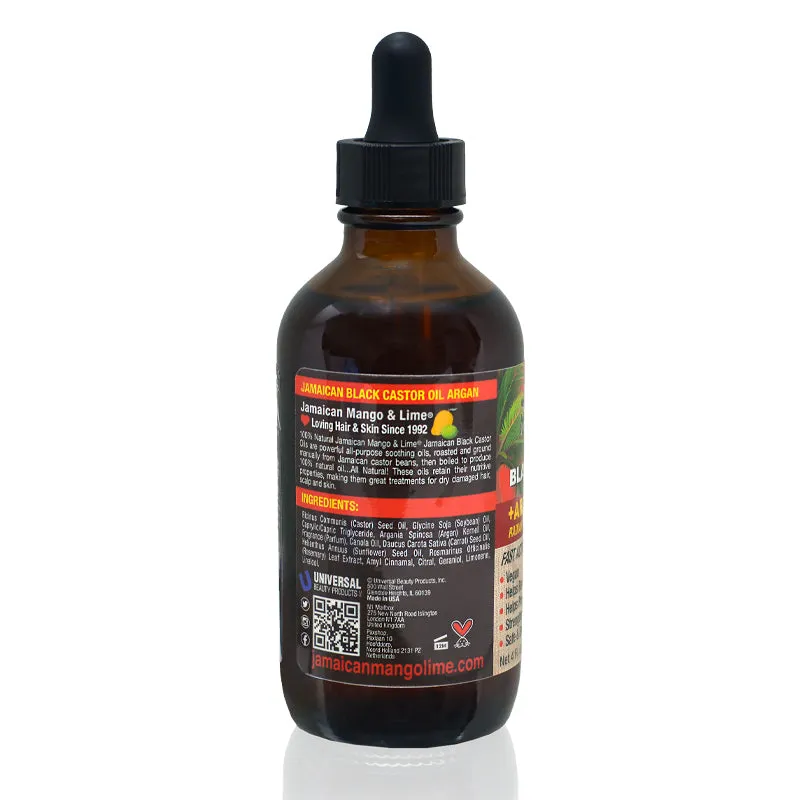 Jamaican Mango & Lime Jamaican Black Castor Oil Argan 4oz