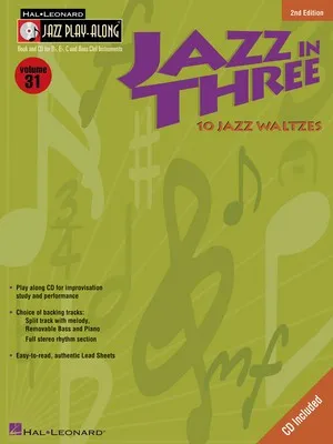 JAZZ IN THREE JAZZ PLAY ALONG BK/CD V31