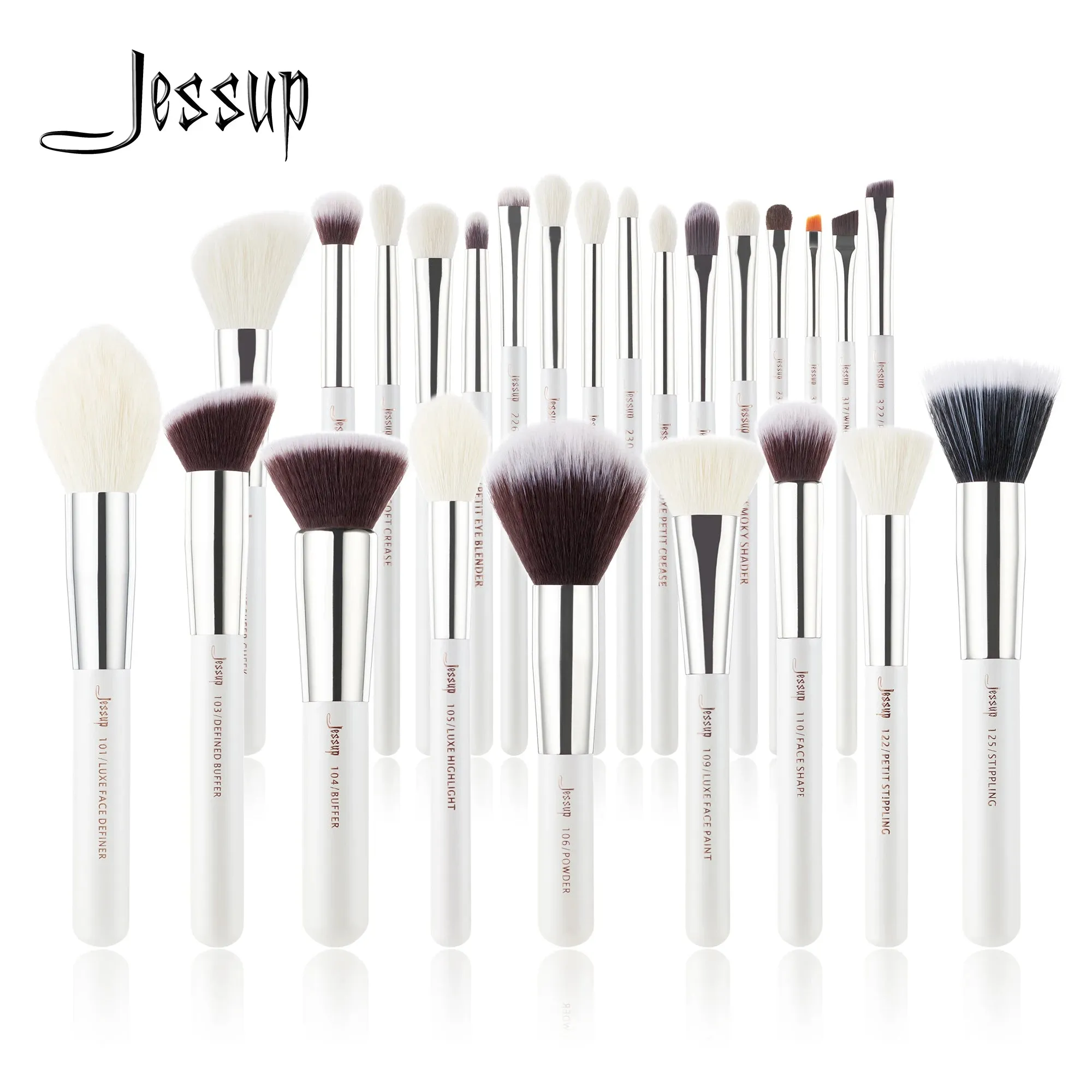 Jessup Makeup brushes set ,25pcs Make up Brush Professional ,Natural-Synthetic Foundation Powder Blending Eyeshadow T195