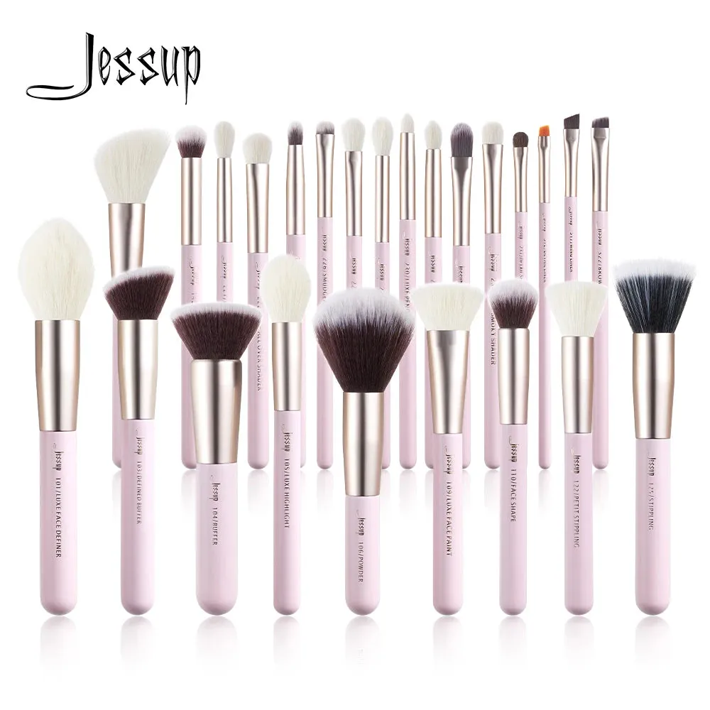 Jessup Makeup brushes set ,25pcs Make up Brush Professional ,Natural-Synthetic Foundation Powder Blending Eyeshadow T195