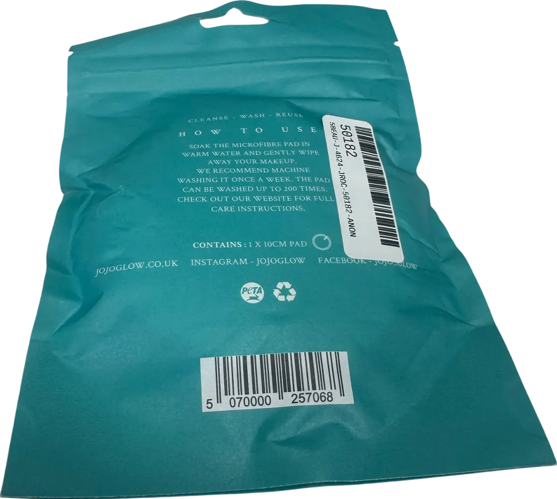 JOJO Glow Single Reusable Makeup Remover Pad 1