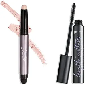 Julep Desert Matte Crème to Powder Waterproof Eyeshadow Stick & Length Matters Buildable Black Mascara