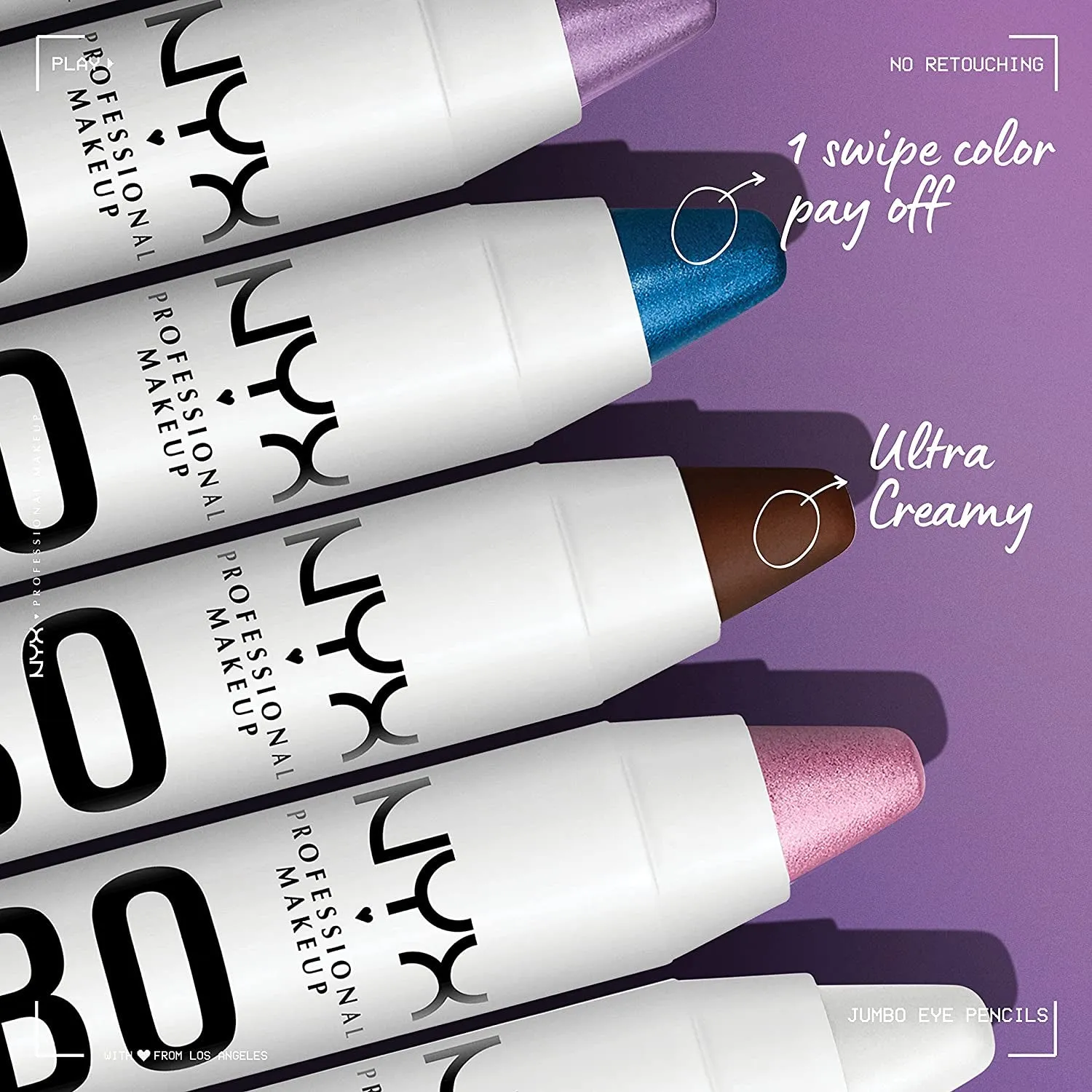 Jumbo Eye Pencil, Blendable Eyeshadow Stick & Eyeliner Pencil - Milk (White)