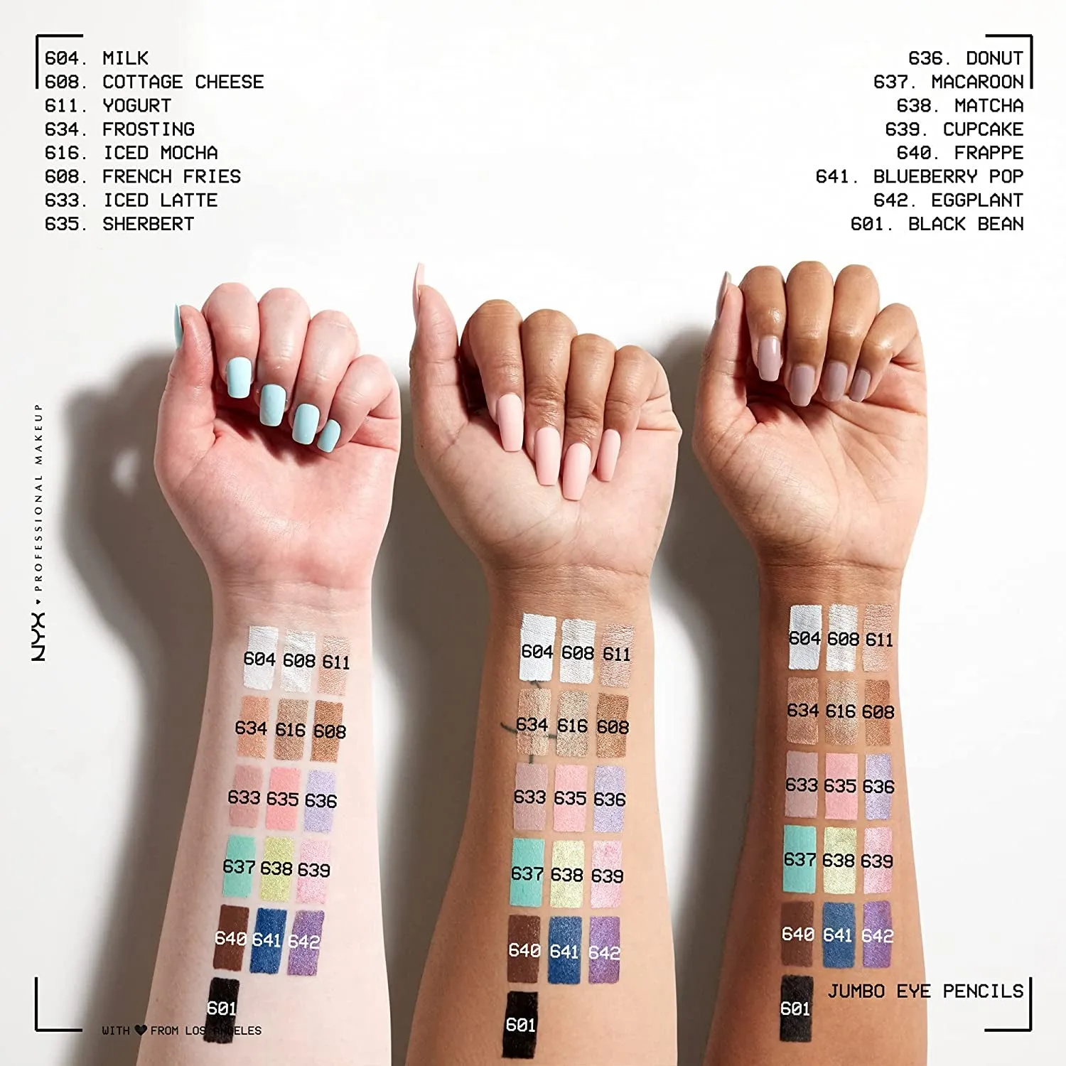 Jumbo Eye Pencil, Blendable Eyeshadow Stick & Eyeliner Pencil - Milk (White)