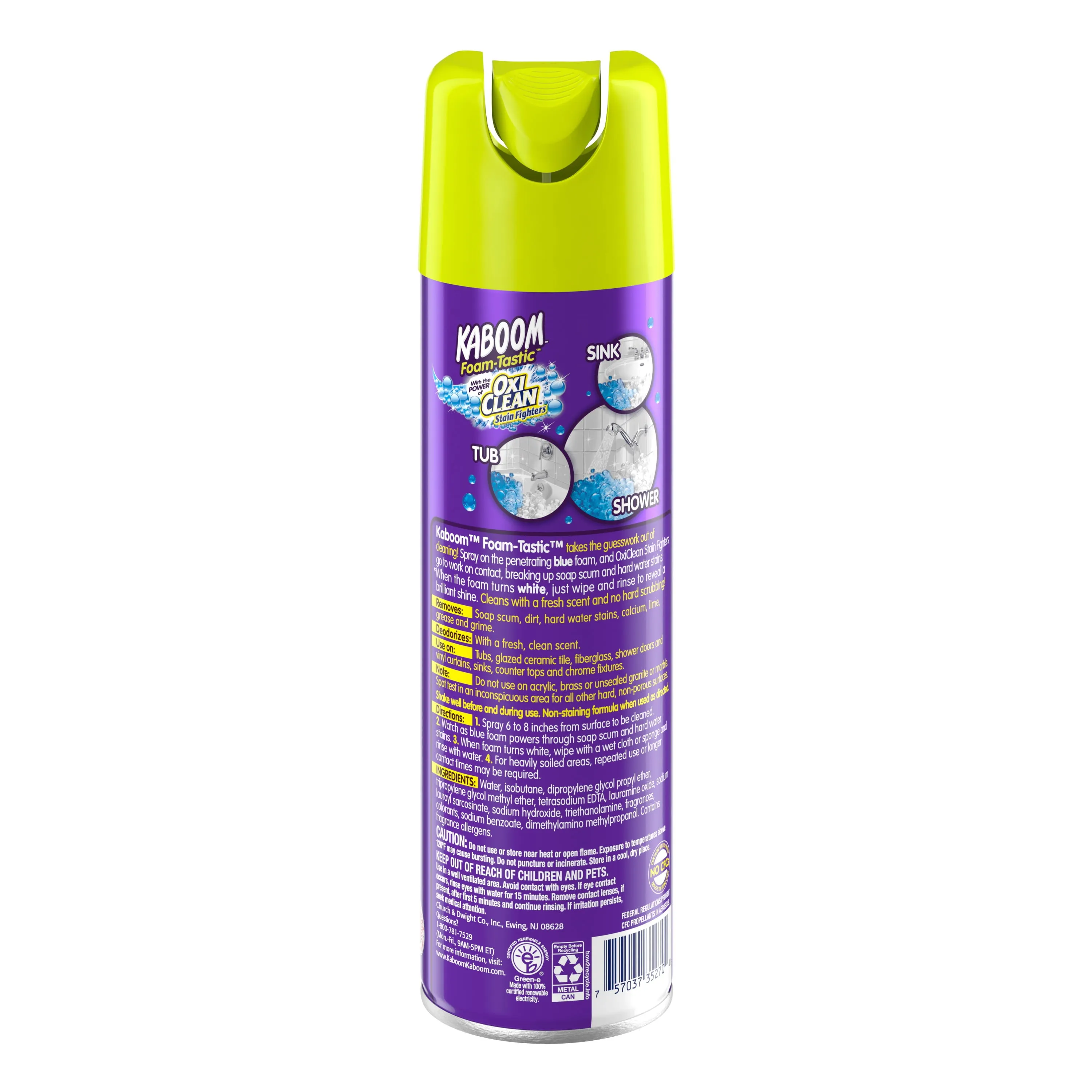 Kaboom Foam-Tastic Fresh Scent Bathroom Cleaner, 19Oz. (2 Pack)