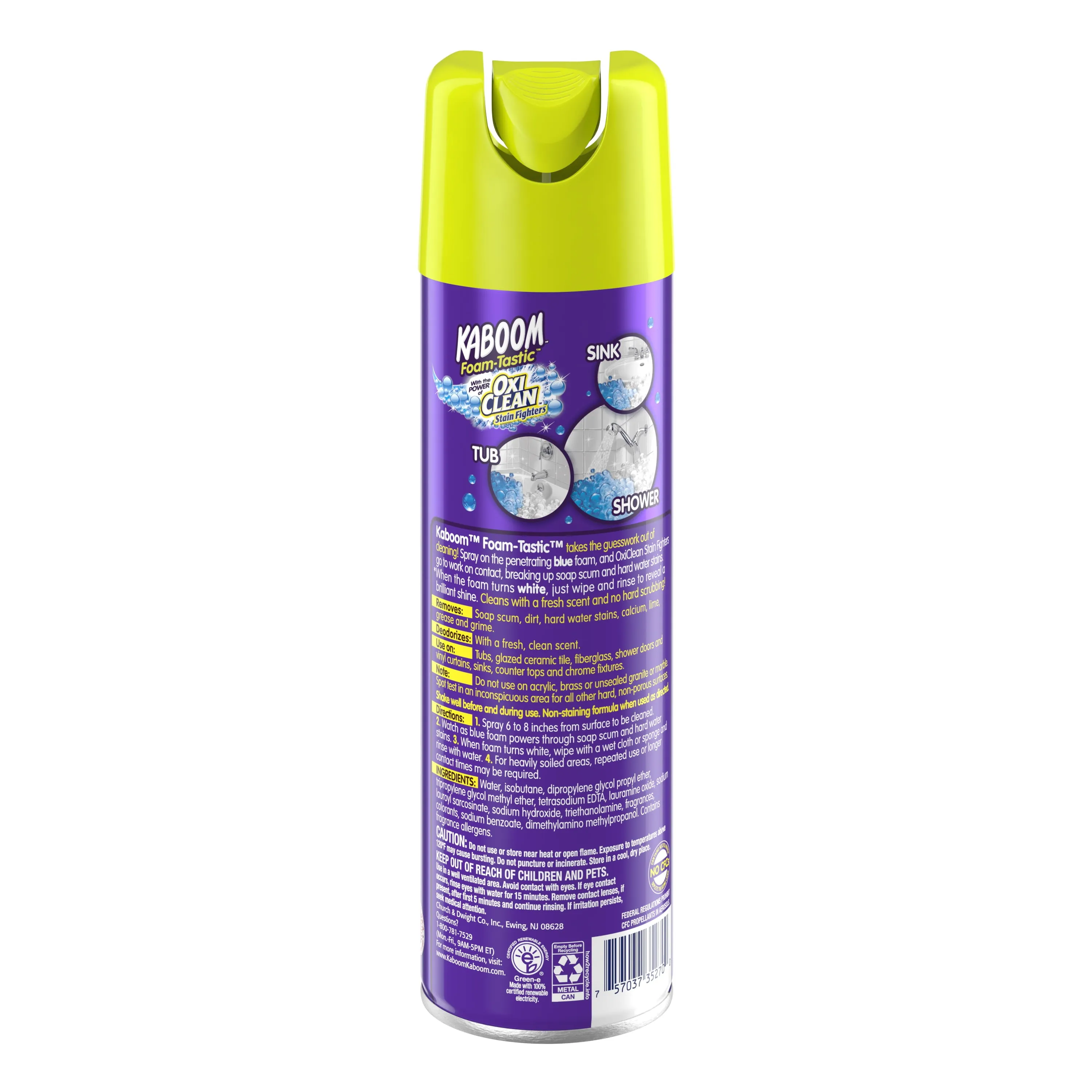 Kaboom Foam-Tastic Fresh Scent Bathroom Cleaner, 19Oz. (2 Pack)