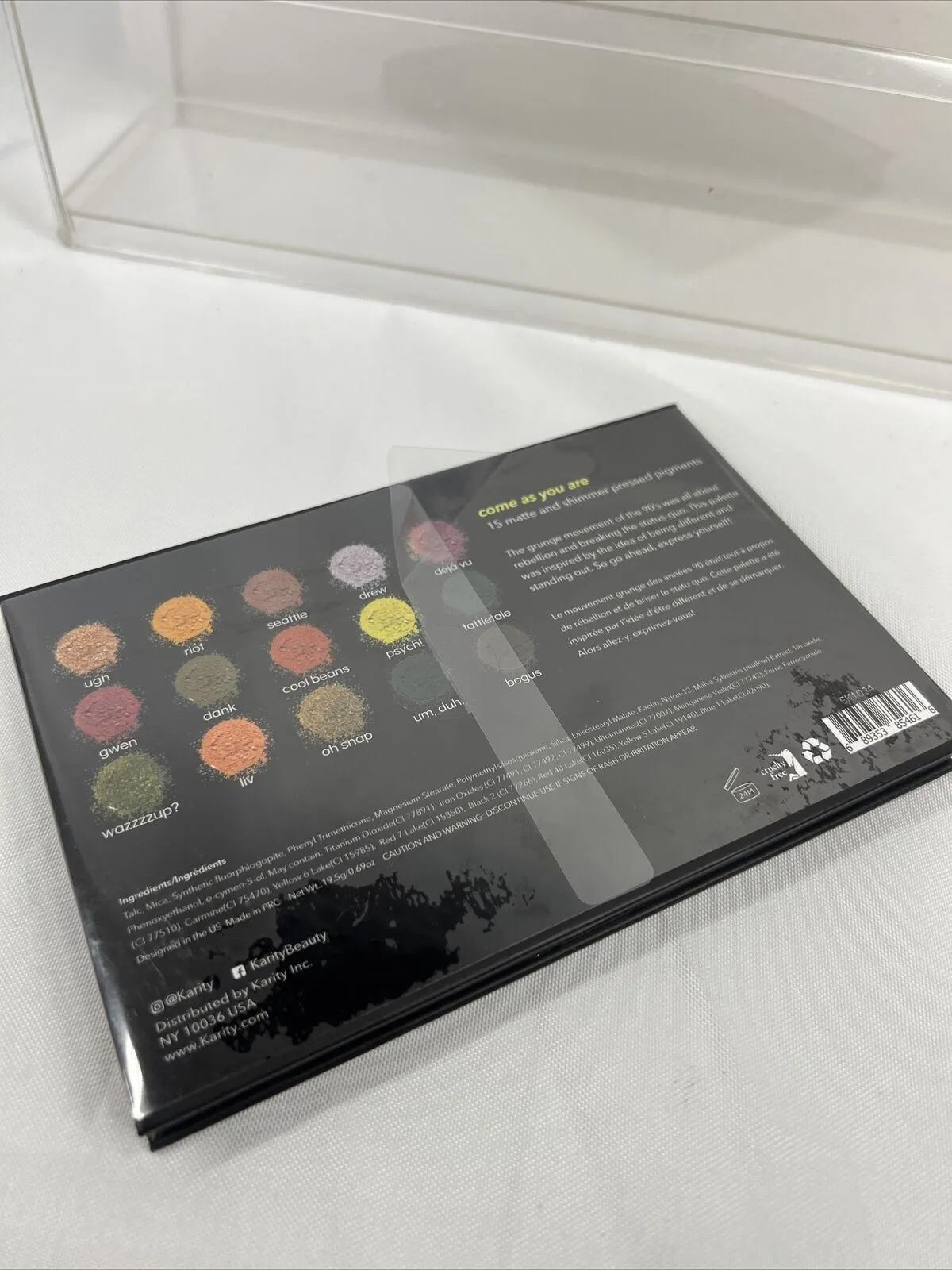 Karity Eyeshadow Palette Come as You Are 15 Matte Shimmer Pressed Pigments
