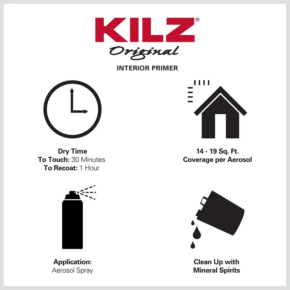 KILZ Interior/Spot Exterior Primer and Sealer 13oz Spray