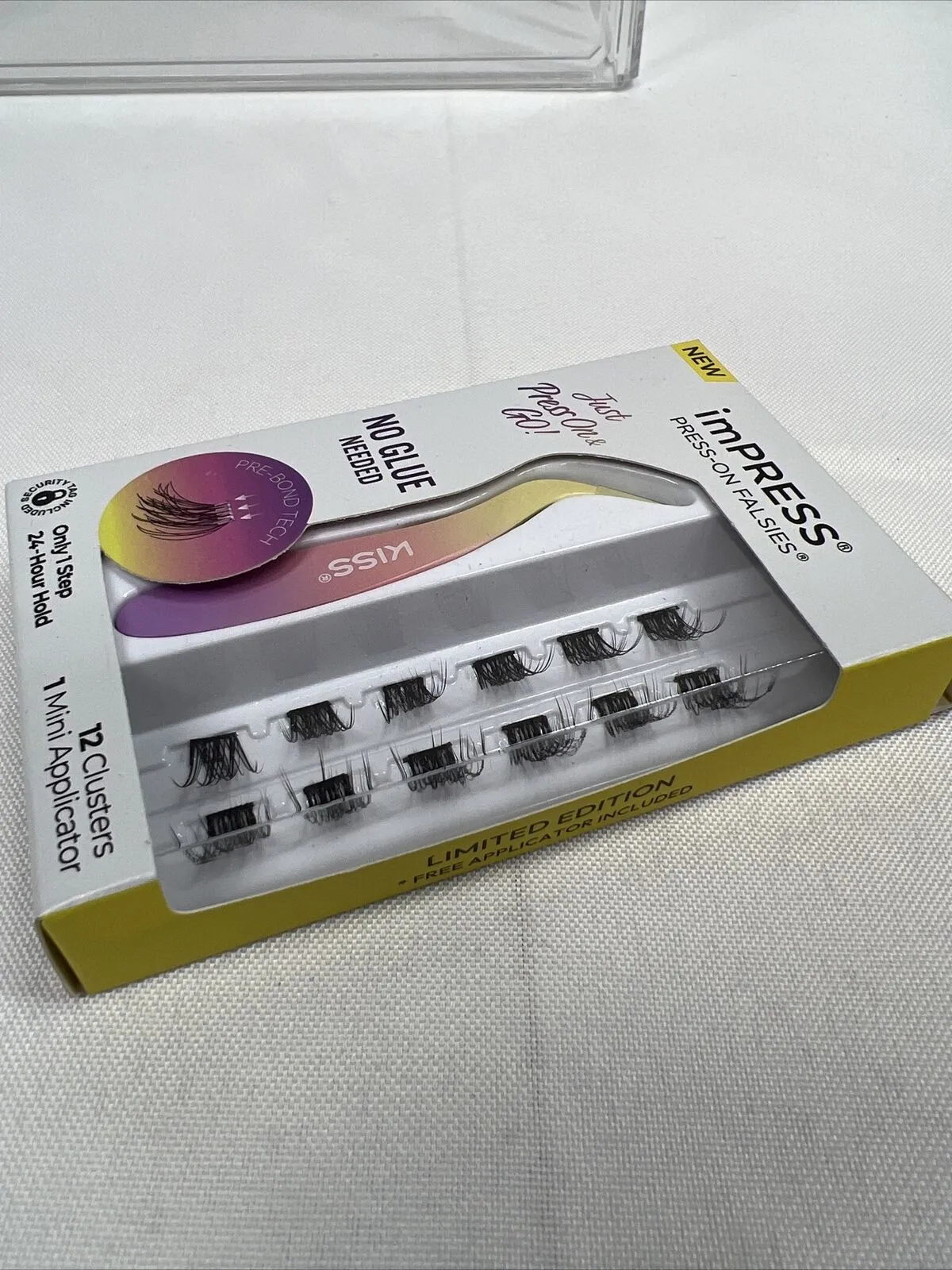 KISS ImPRESS SLEEK Lashes Press On Falsies 12 Clusters No Glue Need COMBINESHIP
