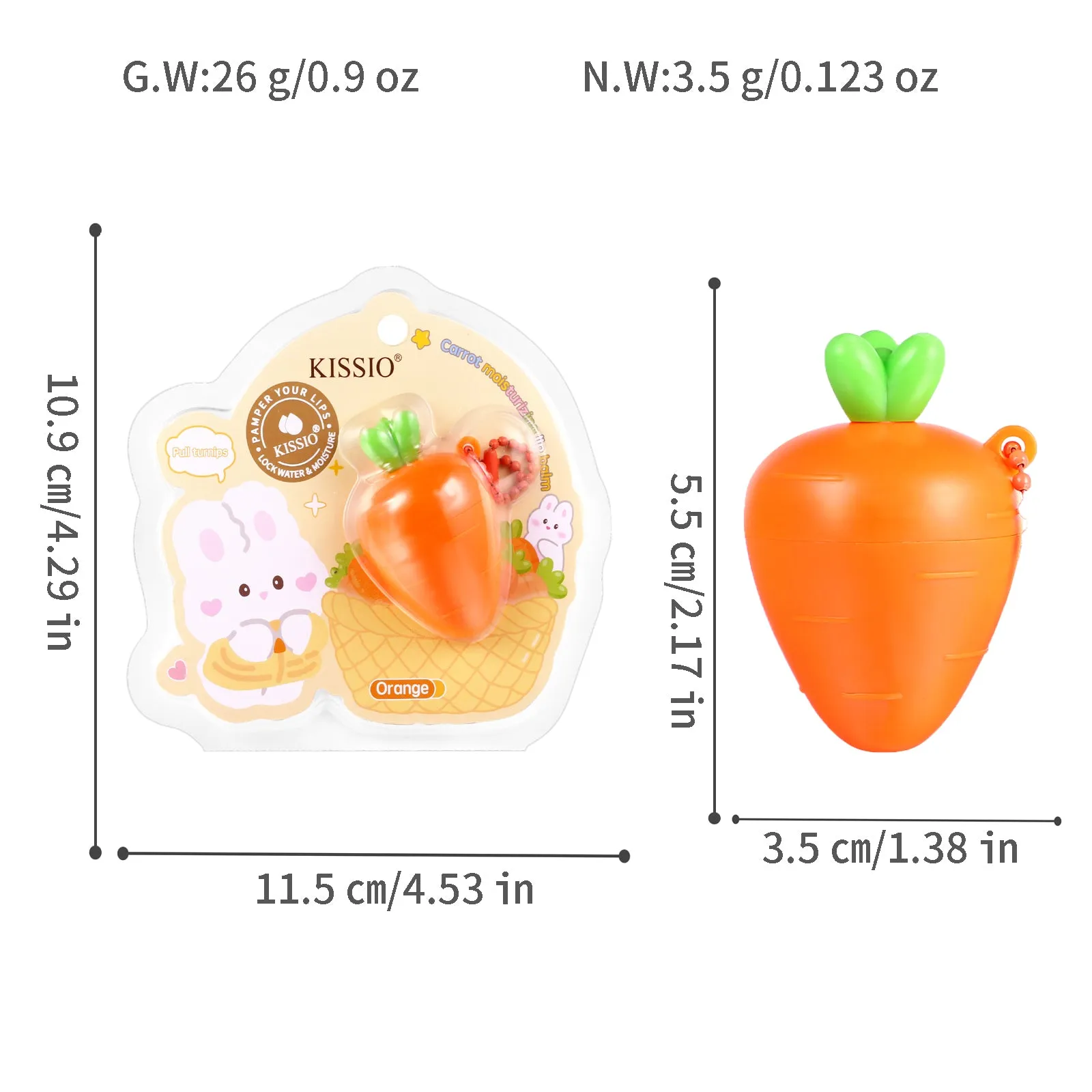 KISSIO Lip Balm(Carrot)