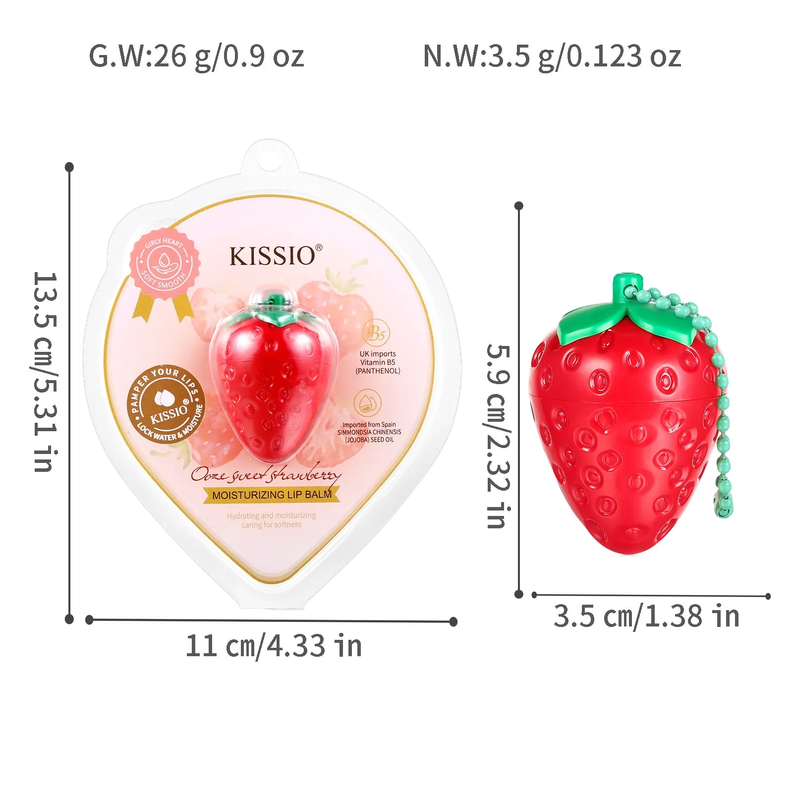 KISSIO Lip Balm(Strawberry)