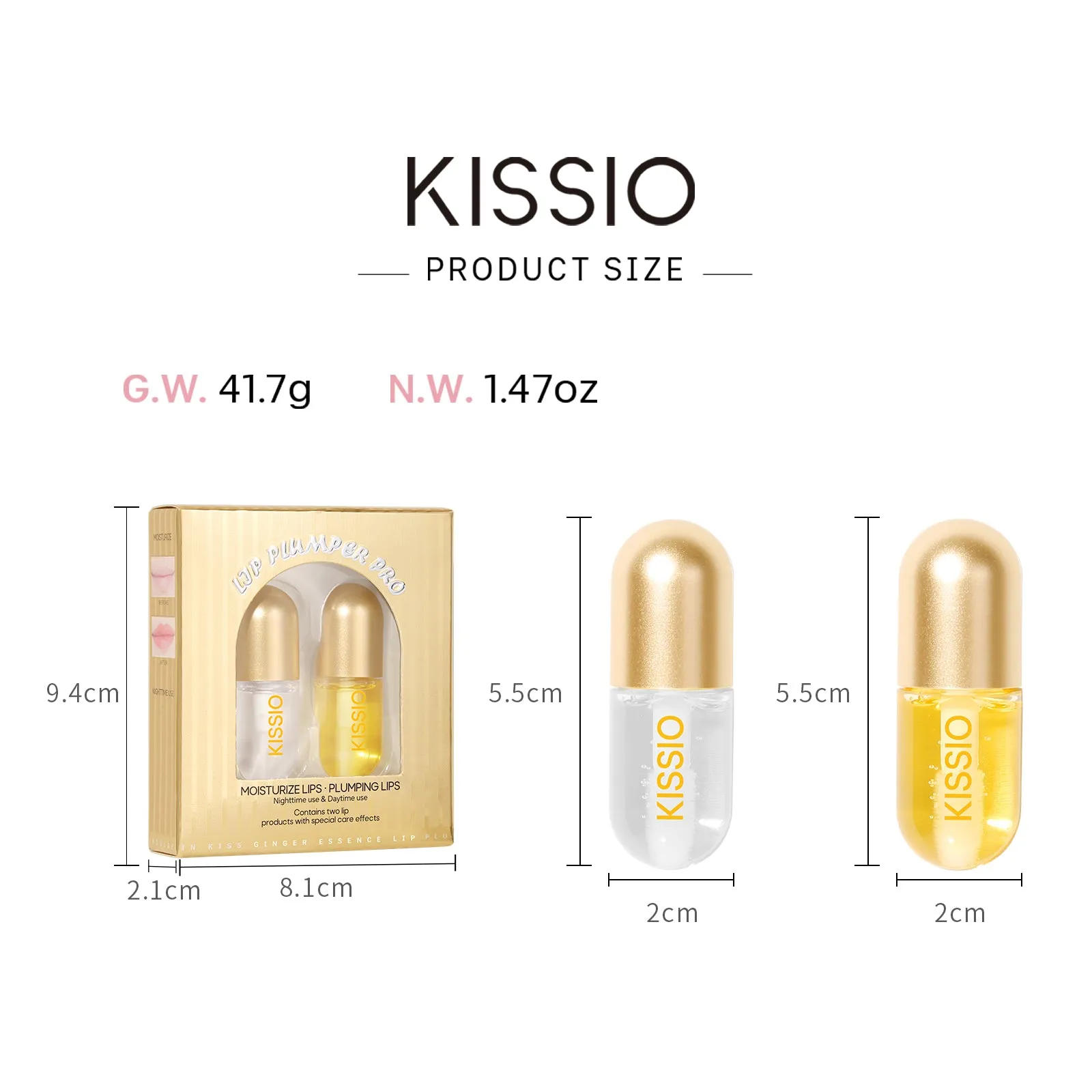 KISSIO Lip Plumper Set(2PCS)