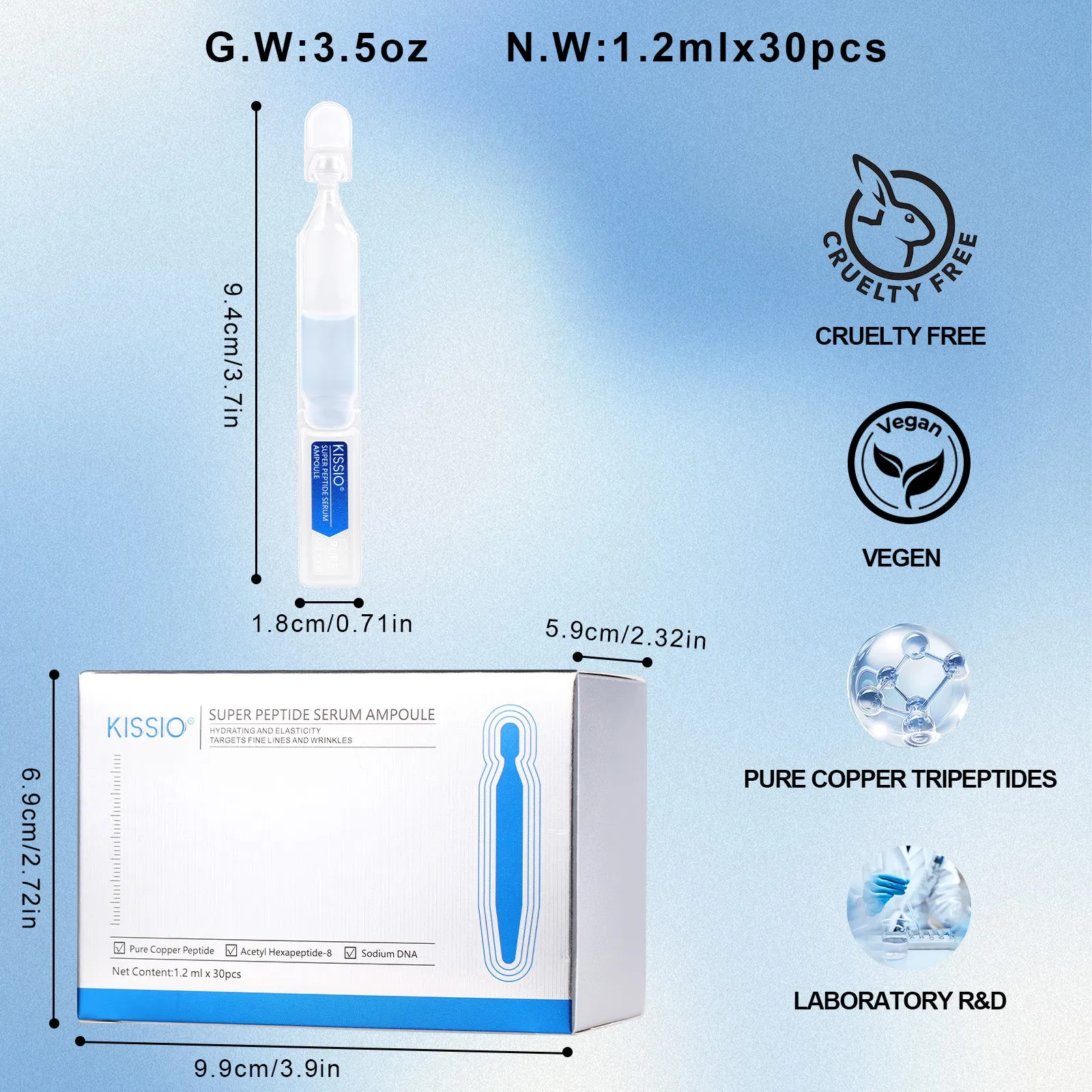 KISSIO Super Peptid Serum Ampoule
