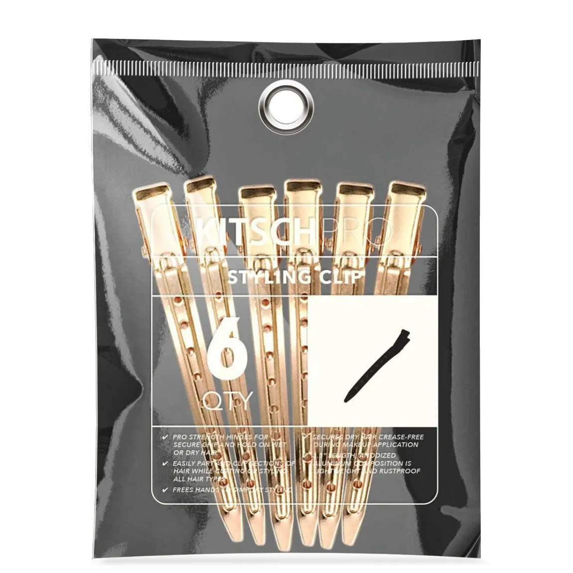 Kitsch Styling Clips 6pk