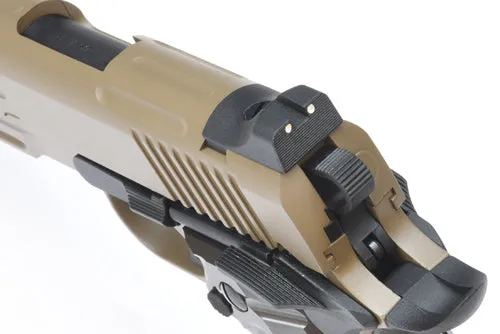 KJ Works KP16 Full Metal ATEi Costa Ver. GBB/CO2 Pistol (FDE)