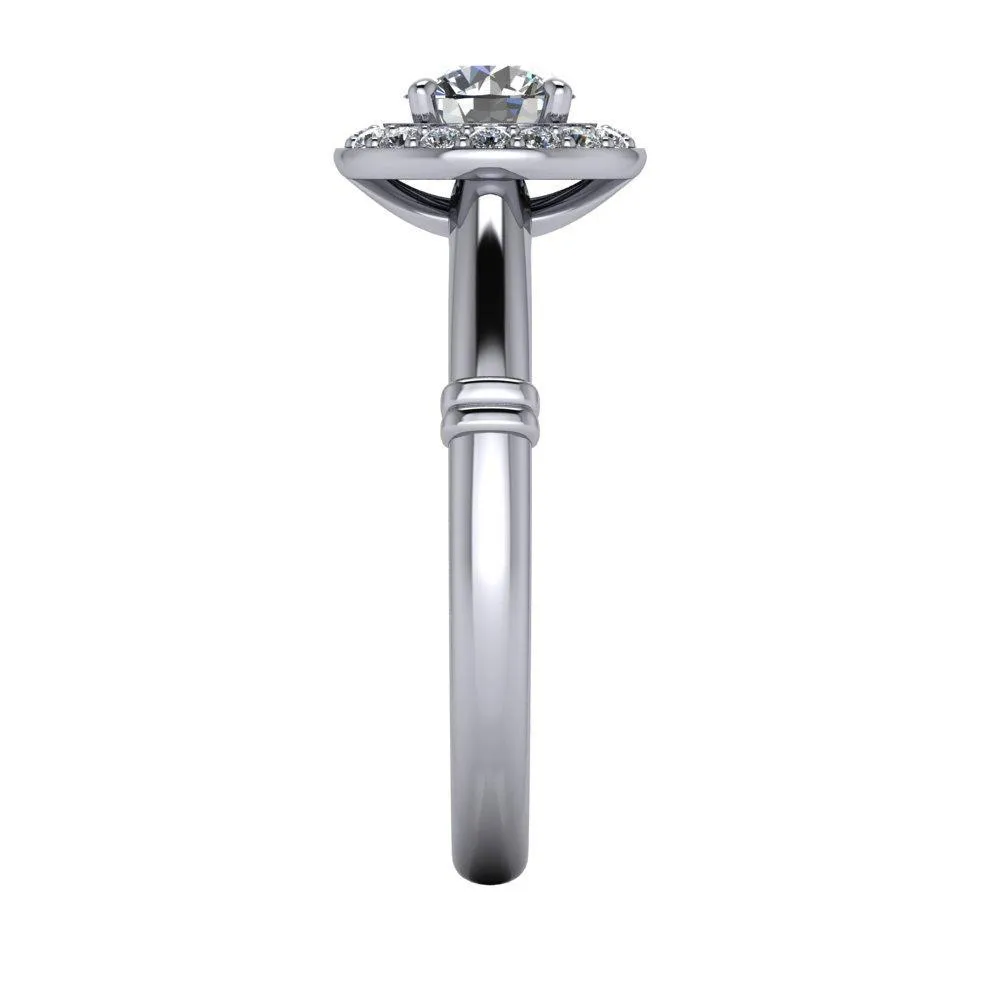 Kyoto Halo Engagement Ring (setting only)