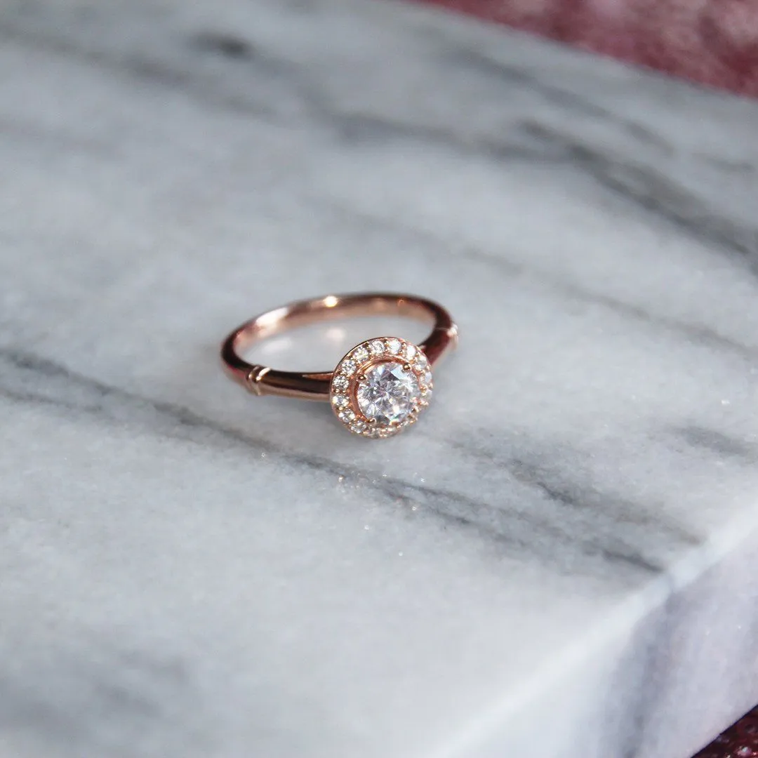 Kyoto Halo Engagement Ring (setting only)