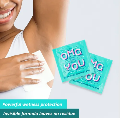 LA Fresh No Sweat Antiperspirant Wipes Individual Wrapped