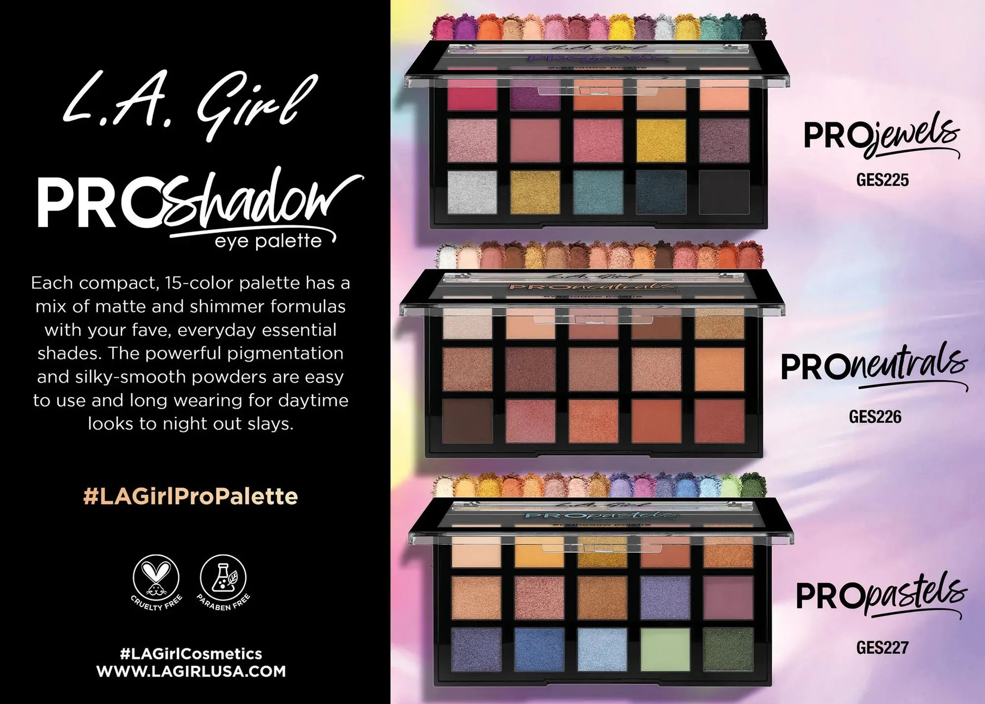 LA Girl Pro Shadow Eye Palette