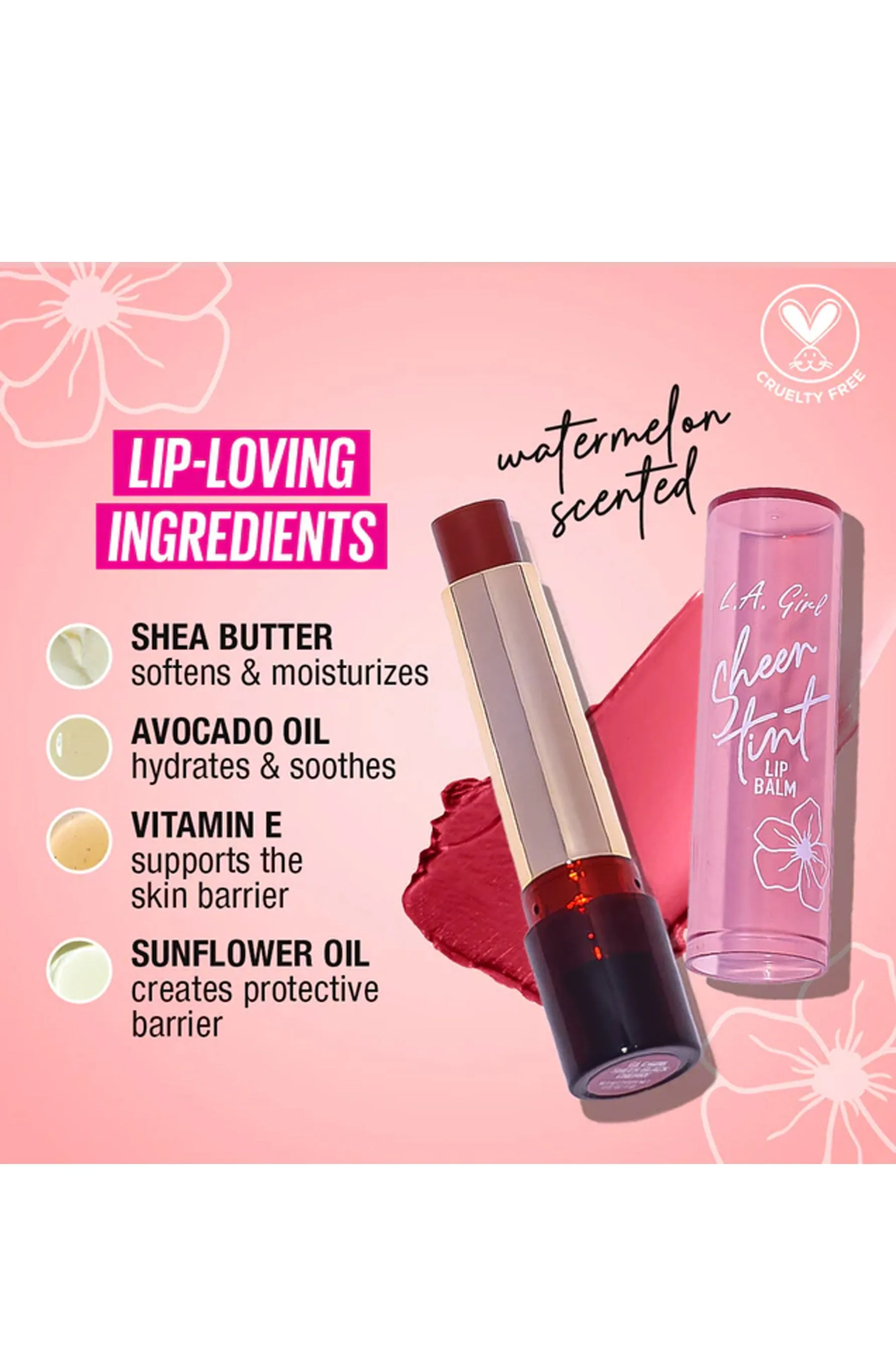 L.A Girl Tinted Lip Balm Sheer Rose