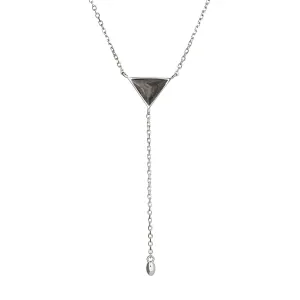 Lariat Cremation Necklace in Sterling Silver
