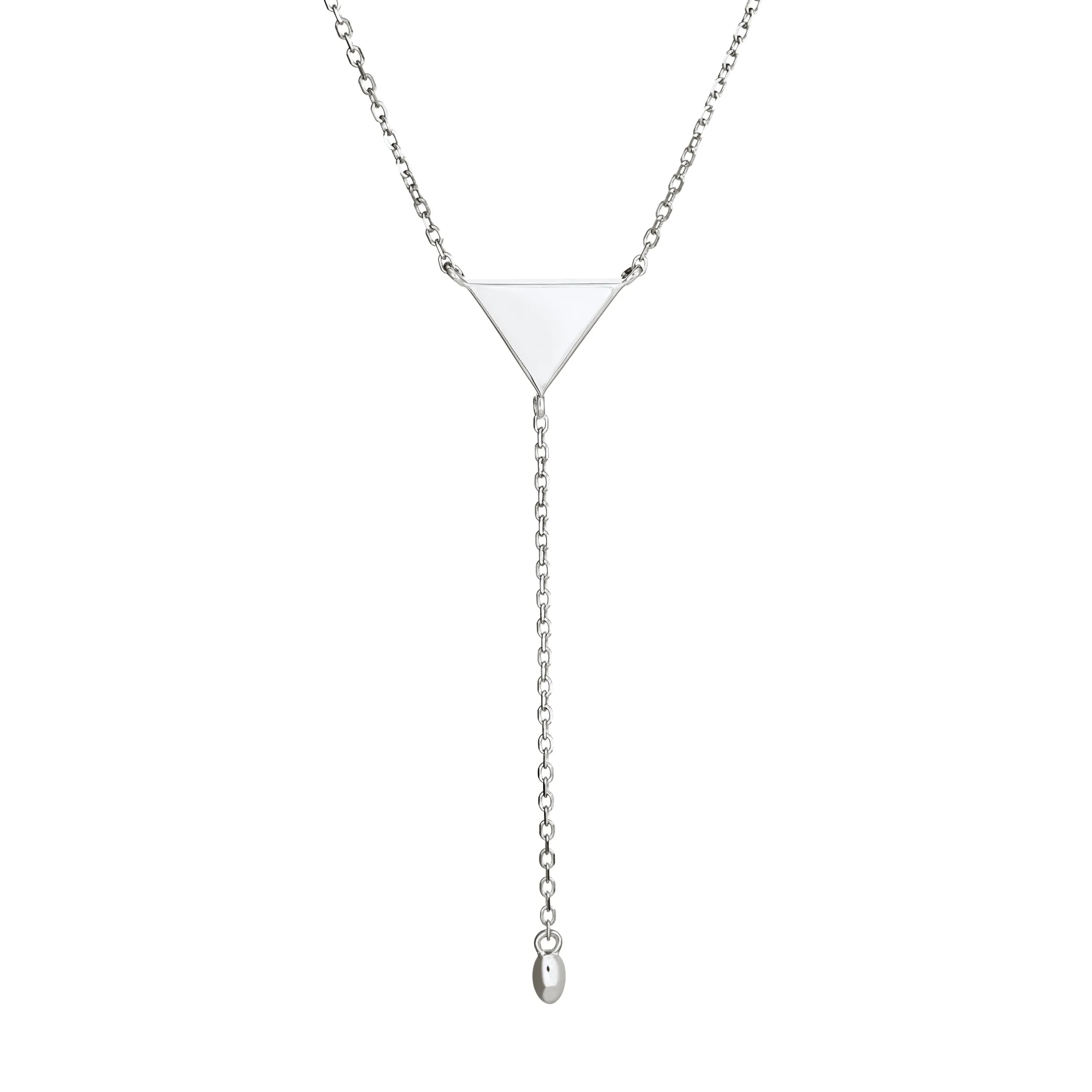Lariat Cremation Necklace in Sterling Silver