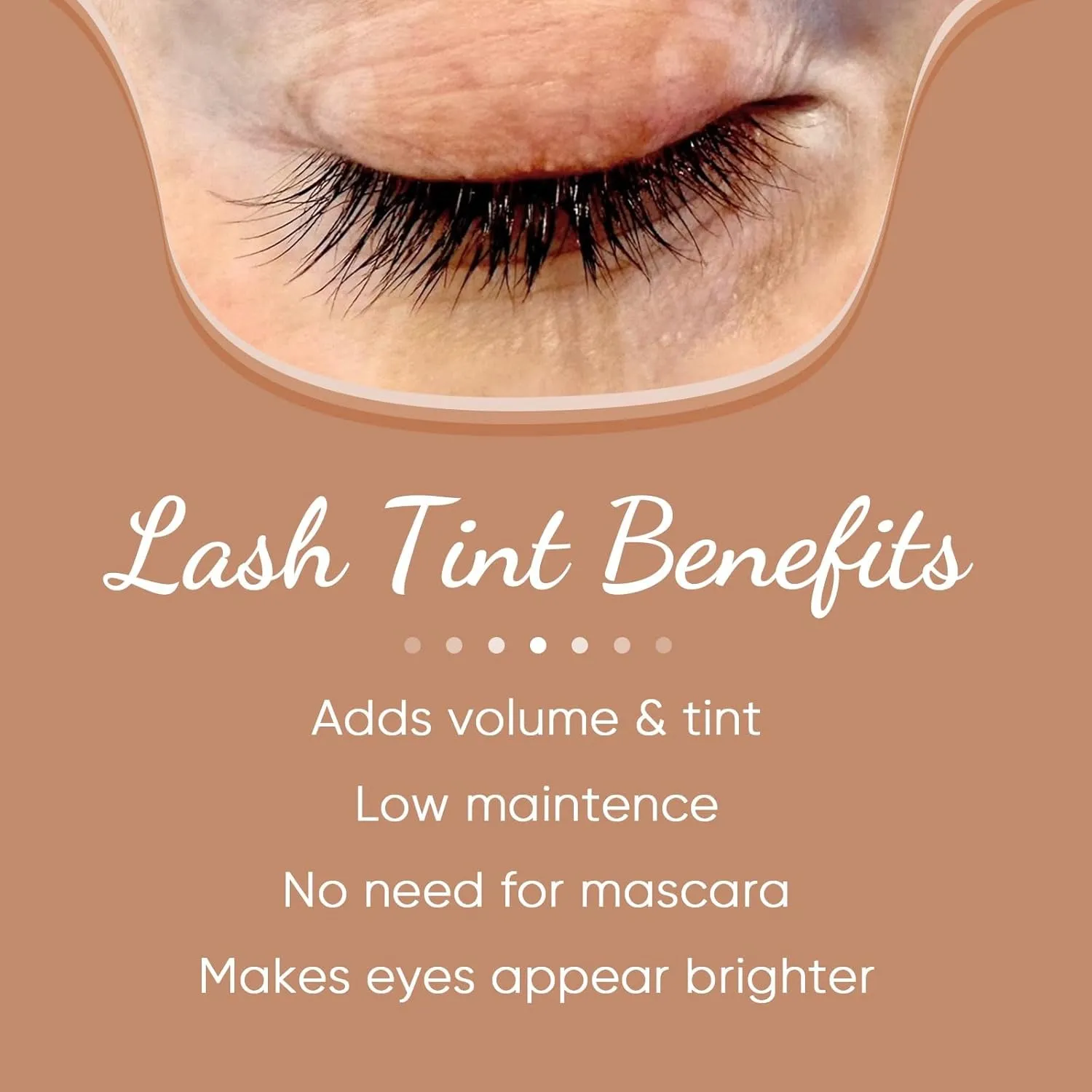 Lash Color Kit,  Professional Eyelash and Brow Color Kit, Instant Eyelash Color with Natural Black Effects, Safe & Easy to Use 8Ml