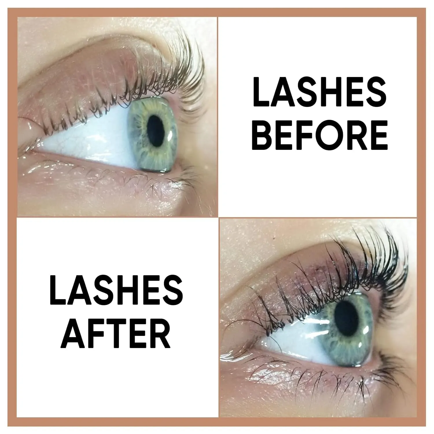 Lash Color Kit,  Professional Eyelash and Brow Color Kit, Instant Eyelash Color with Natural Black Effects, Safe & Easy to Use 8Ml