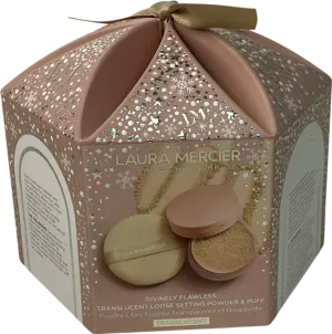 Laura Mercier Divinely Flawless Loose Setting Powder & Puff Ultra-blur One size