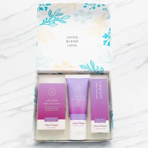 Lavish (white lavender) Gift Set Trio Box