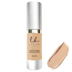 Legend Of Beauty Cream-To-Powder Natural Foundation - Beige