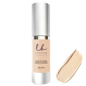 Legend Of Beauty Cream-To-Powder Natural Foundation - Ivory