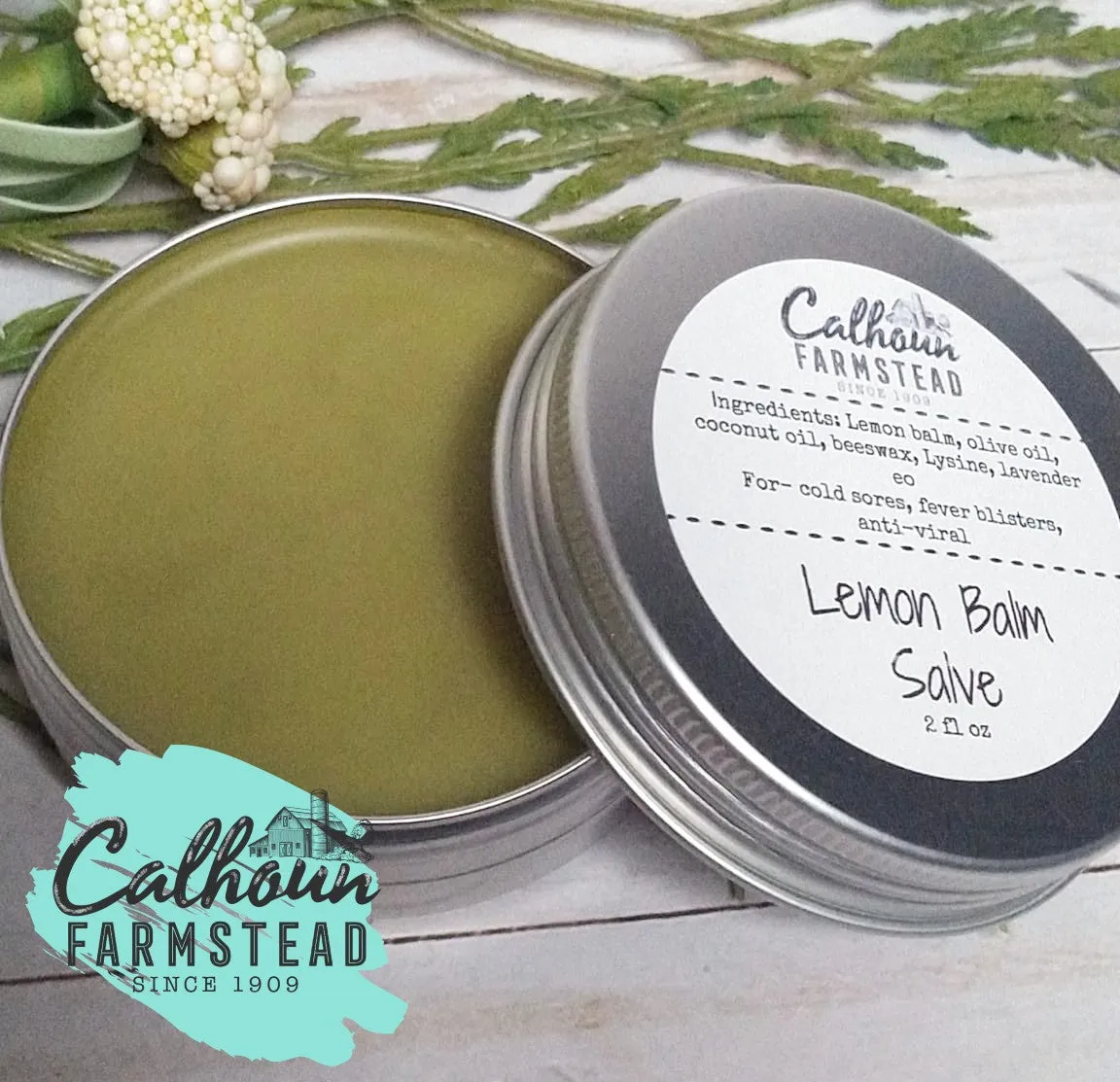 Lemon Balm Anti-Viral Salve - Cold Sore Balm - Lysine - Anti-Fungal