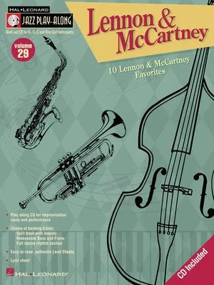 LENNON MCCARTNEY JAZZ PLAY ALONG BK/CD V29