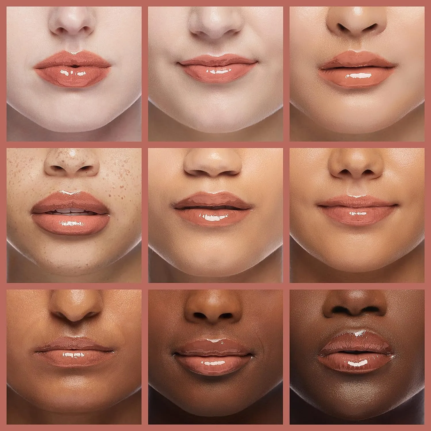 Lifter Gloss, Hydrating Lip Gloss with Hyaluronic Acid, High Shine for Plumper Looking Lips, Stone, Rosey Neutral, 0.18 Ounce