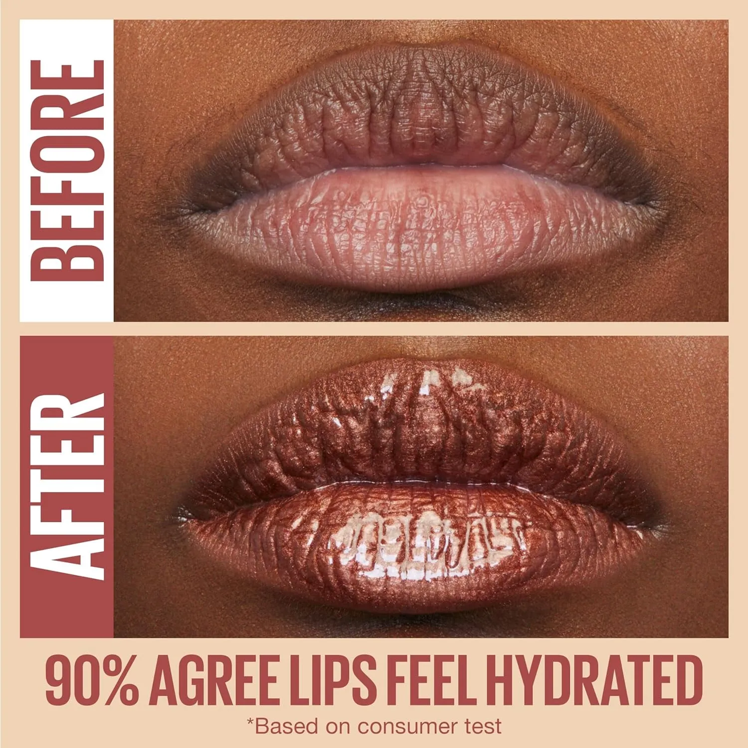 Lifter Gloss, Hydrating Lip Gloss with Hyaluronic Acid, High Shine for Plumper Looking Lips, Stone, Rosey Neutral, 0.18 Ounce