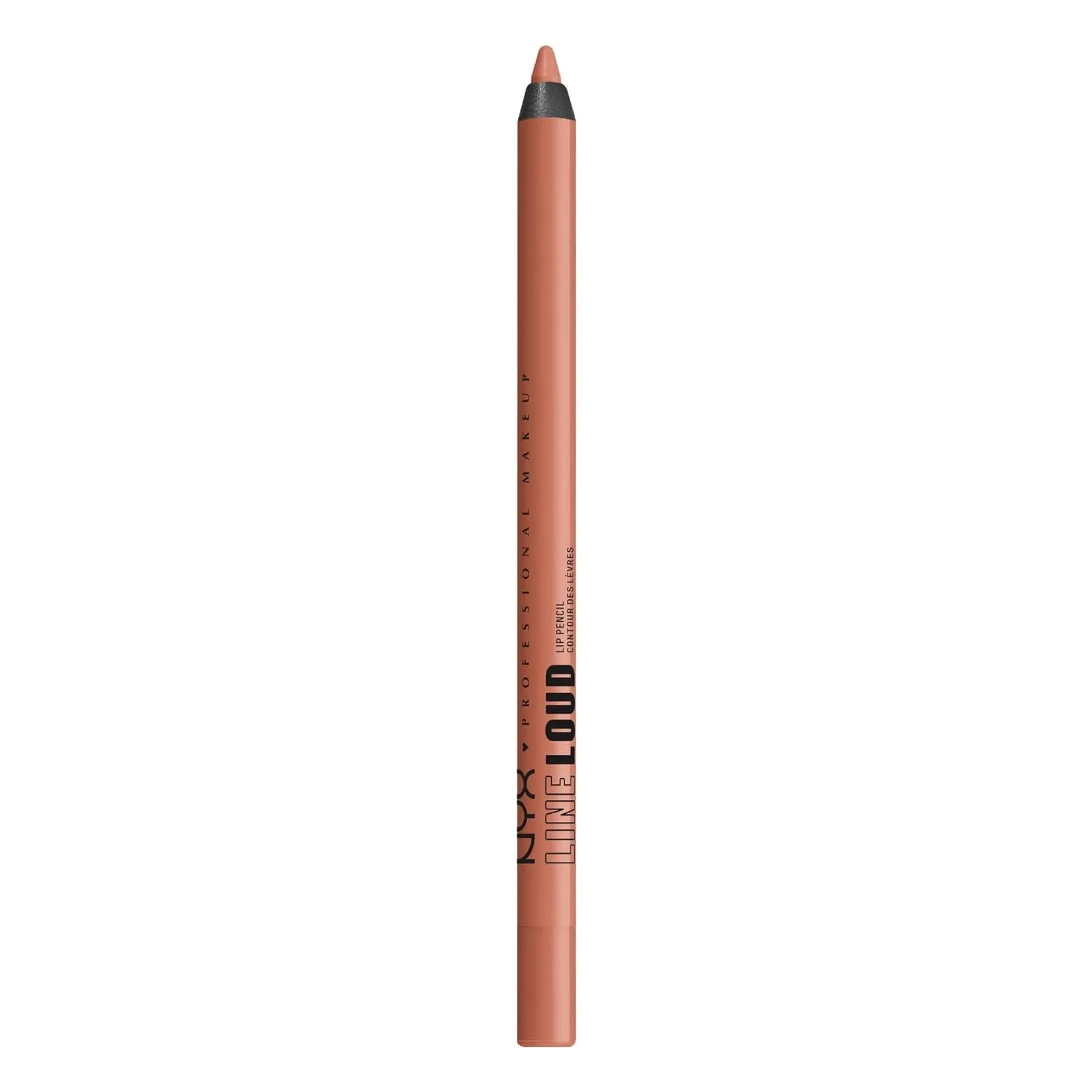 Line Loud Lip Liner, Longwear and Pigmented Lip Pencil with Jojoba Oil & Vitamin E - Rebel Kind (Chocolate Brown)
