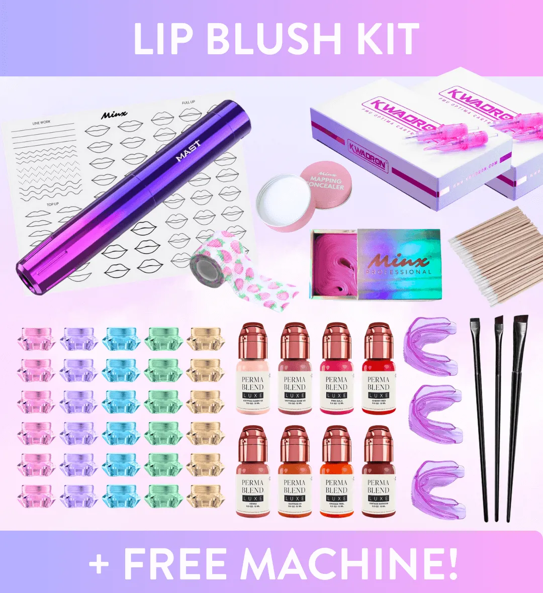 LIP BLUSH ARTIST Business Starter Kit   BONUS MACHINE!