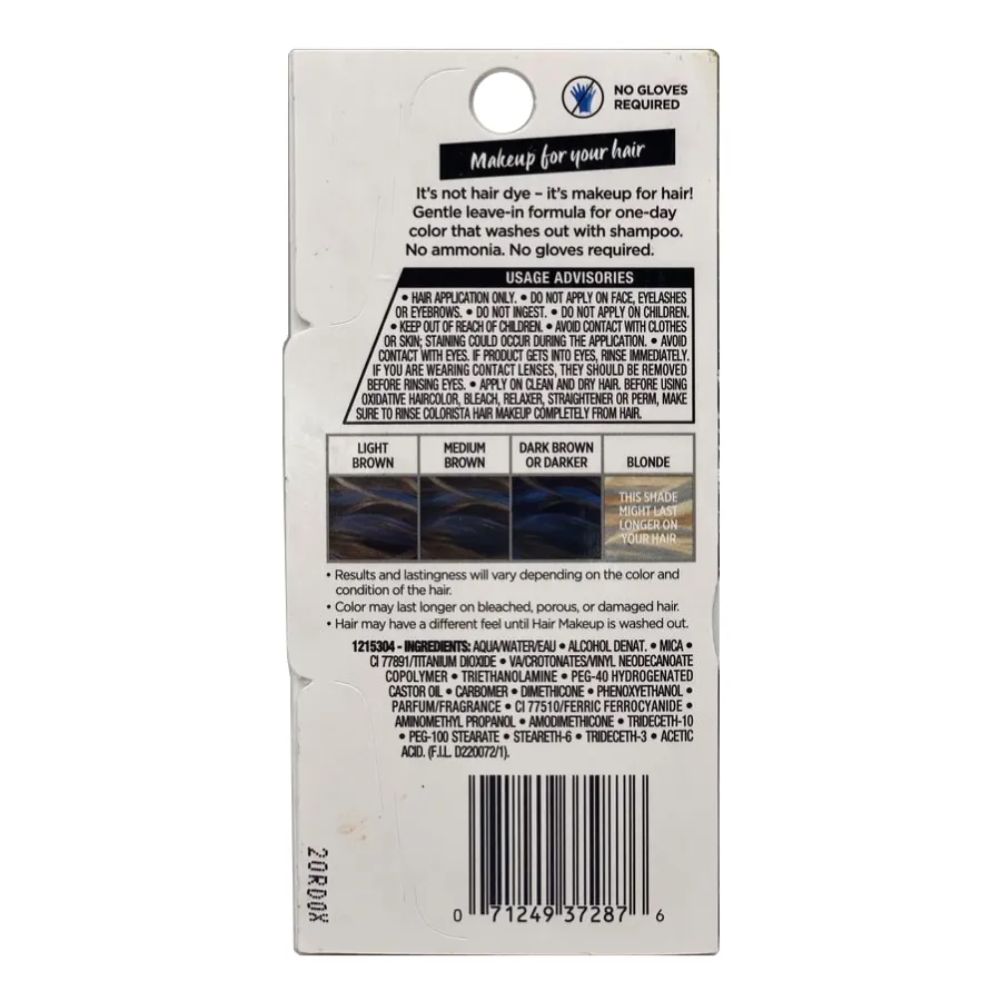 L'Oréal Paris Colorista Hair Makeup 1-Day Hair Color - Blues60