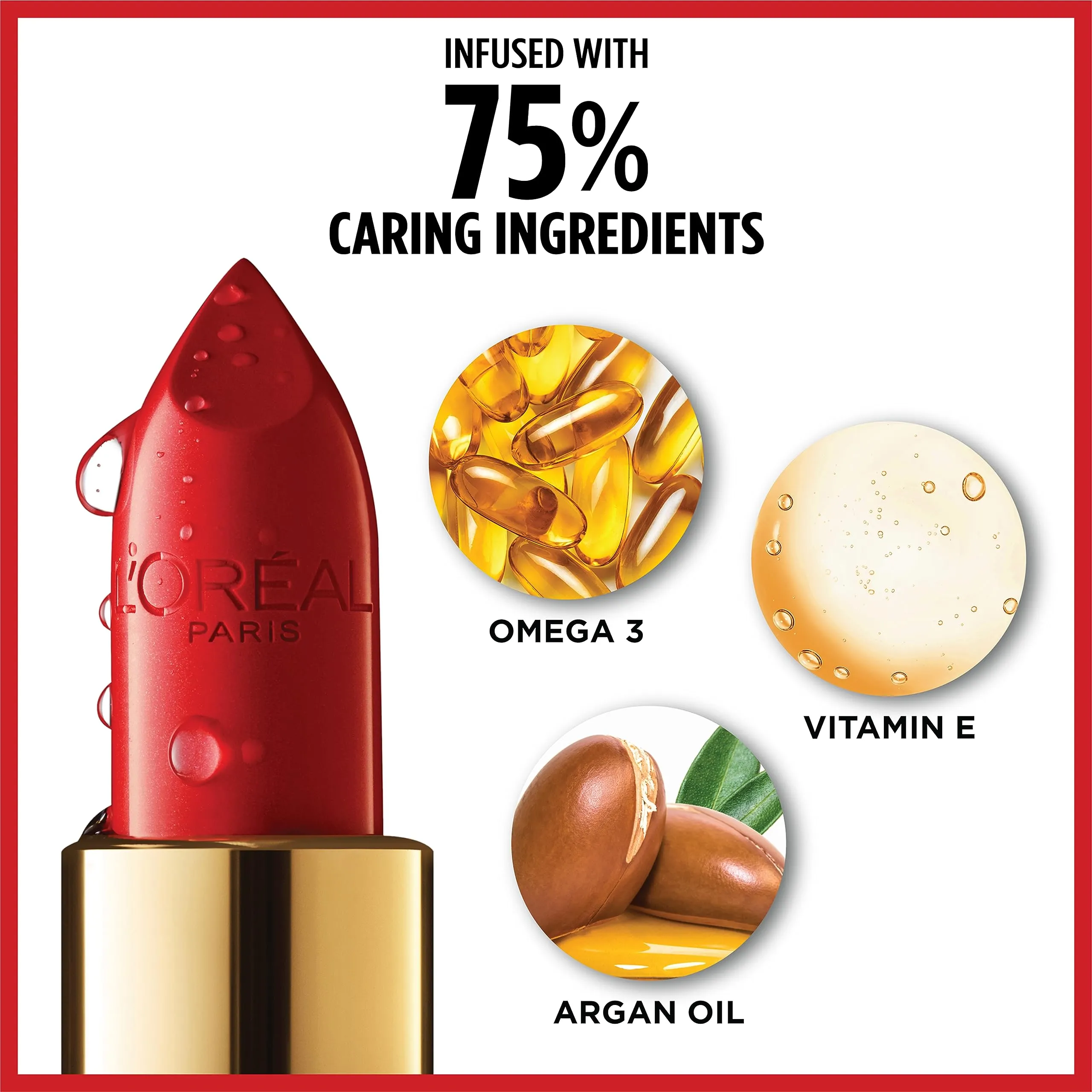 L’Oréal Paris Colour Riche Original Creamy, Hydrating Satin Lipstick with Argan Oil and Vitamin E, Everbloom , 1 Count