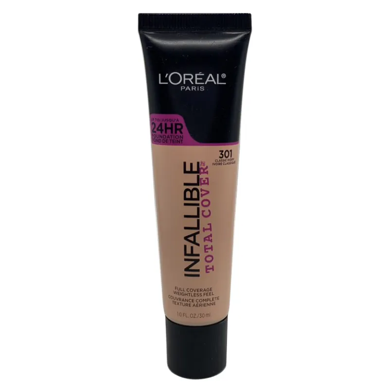 L'Oréal Paris Infallible Total Cover Foundation - 301 Classic Ivory