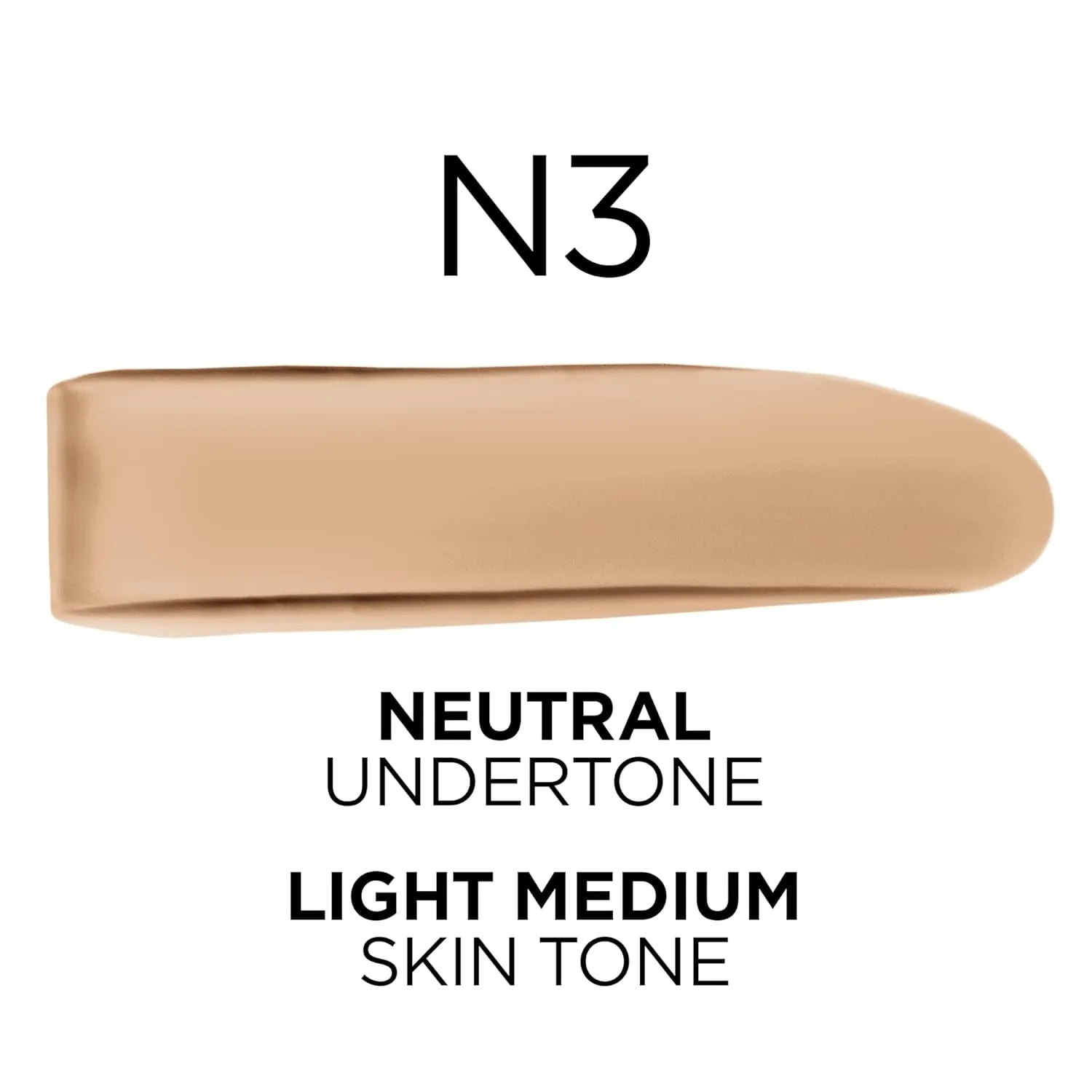 L’Oréal Paris True Match Super-Blendable Foundation, Medium Coverage Liquid Foundation Makeup, N3, Light Medium, 1 Fl Oz