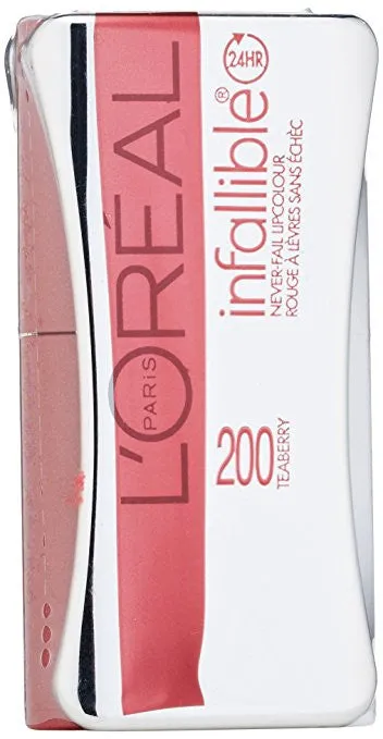 L'Oreal Infallible Never Fail Lipcolour, Various Colors