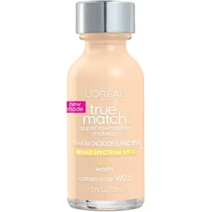 L'OREAL PARIS TRUE MATCH SUPER-BLENDABLE FOUNDATION MAKEUP WITH SPF 17 "W0.5"