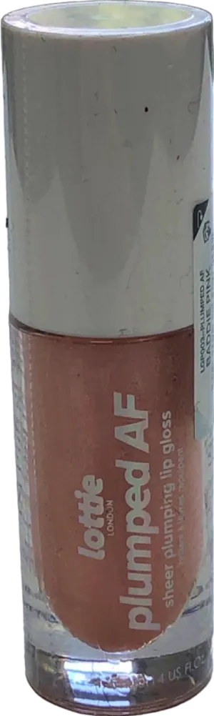 Lottie London Plumped AF Sheer Plumping Lip Gloss Baddie Pink