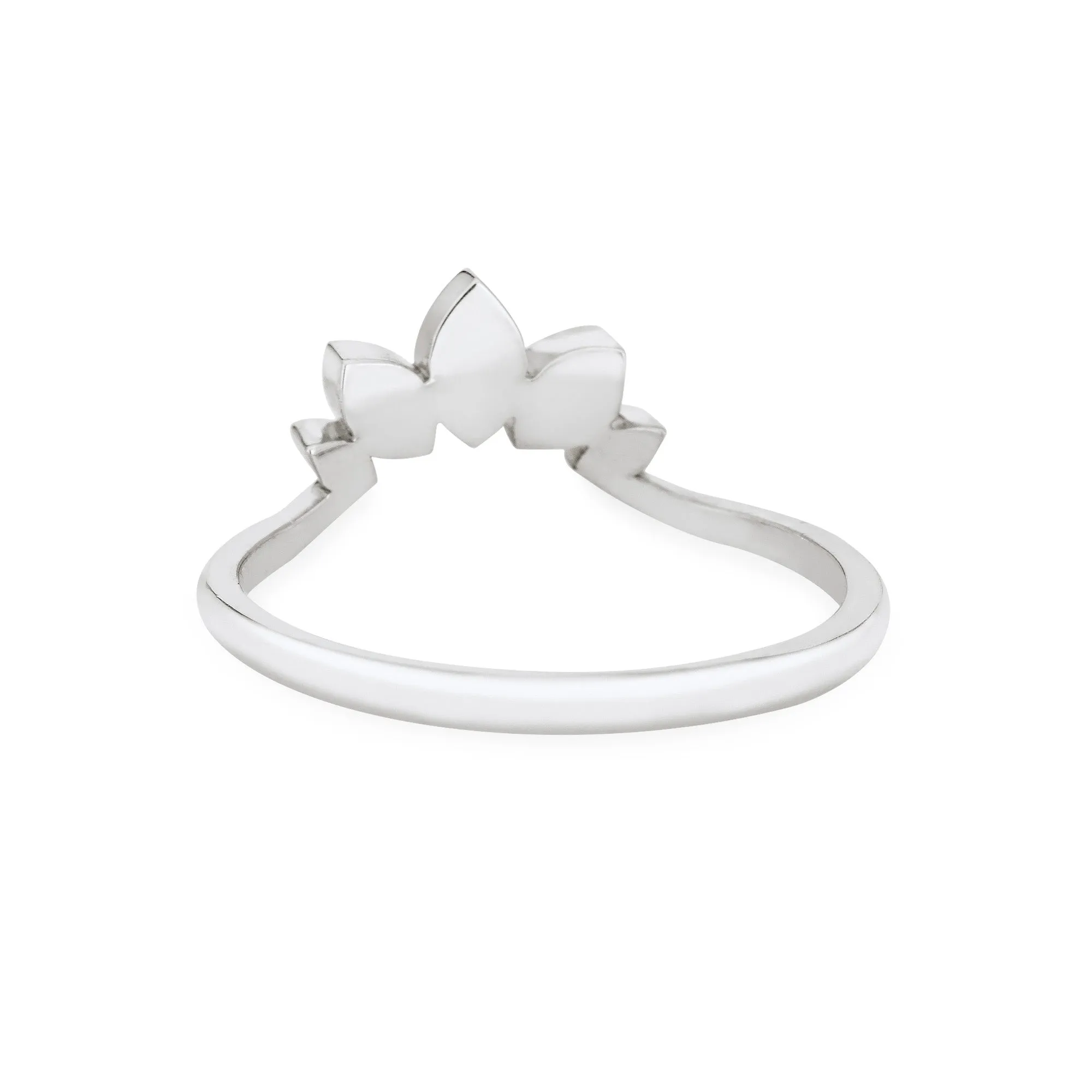 Lotus Cremation Ring in Sterling Silver