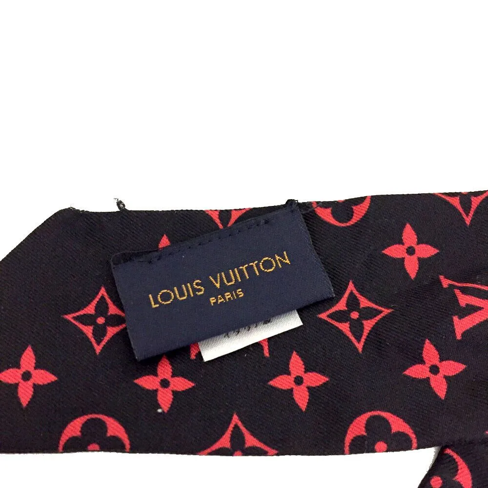 Louis Vuitton Monogram Bandeau BB Tribute Toe Alma Silk Scarf Twilly