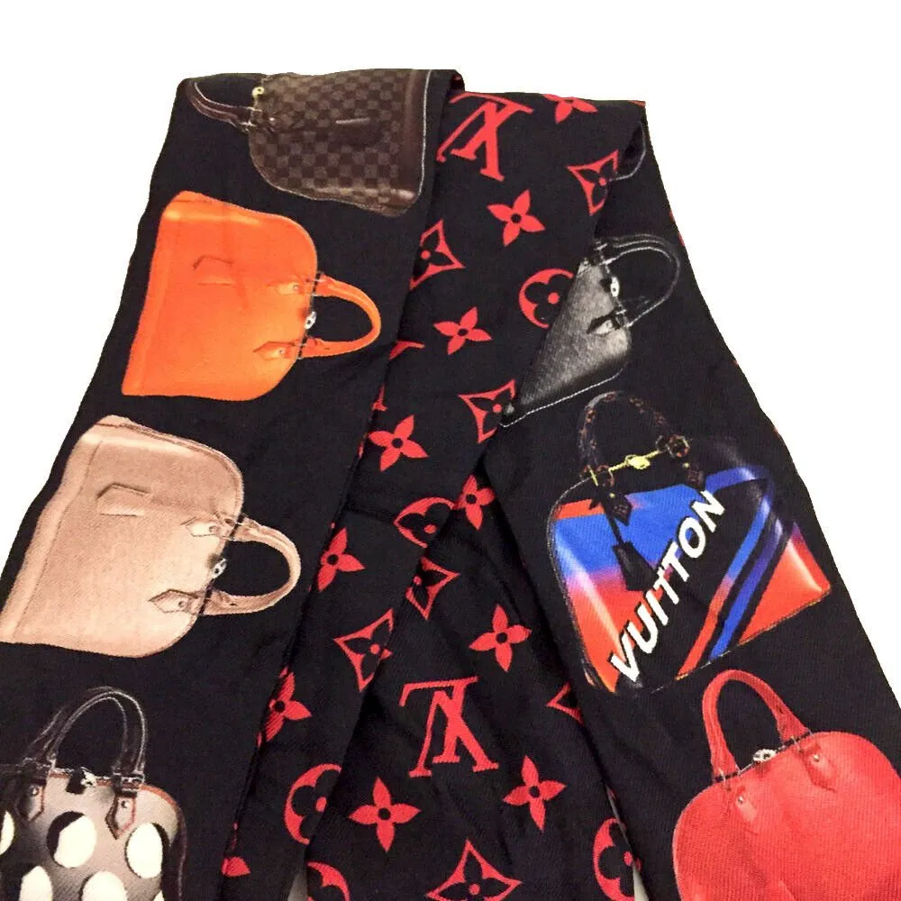 Louis Vuitton Monogram Bandeau BB Tribute Toe Alma Silk Scarf Twilly